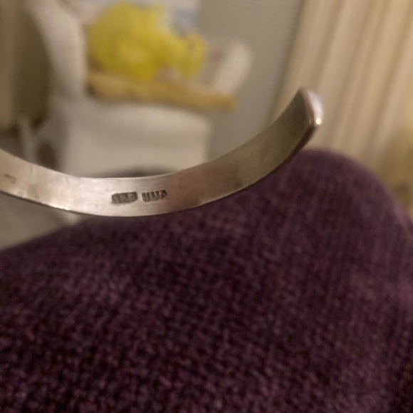 Vintage 925 sterling silver cuff bracelet - Picture 9 of 16